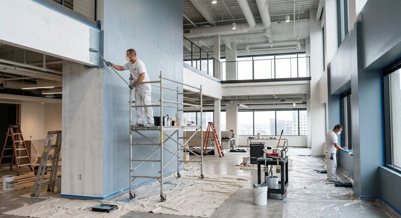 Commercial Interior Painting project example